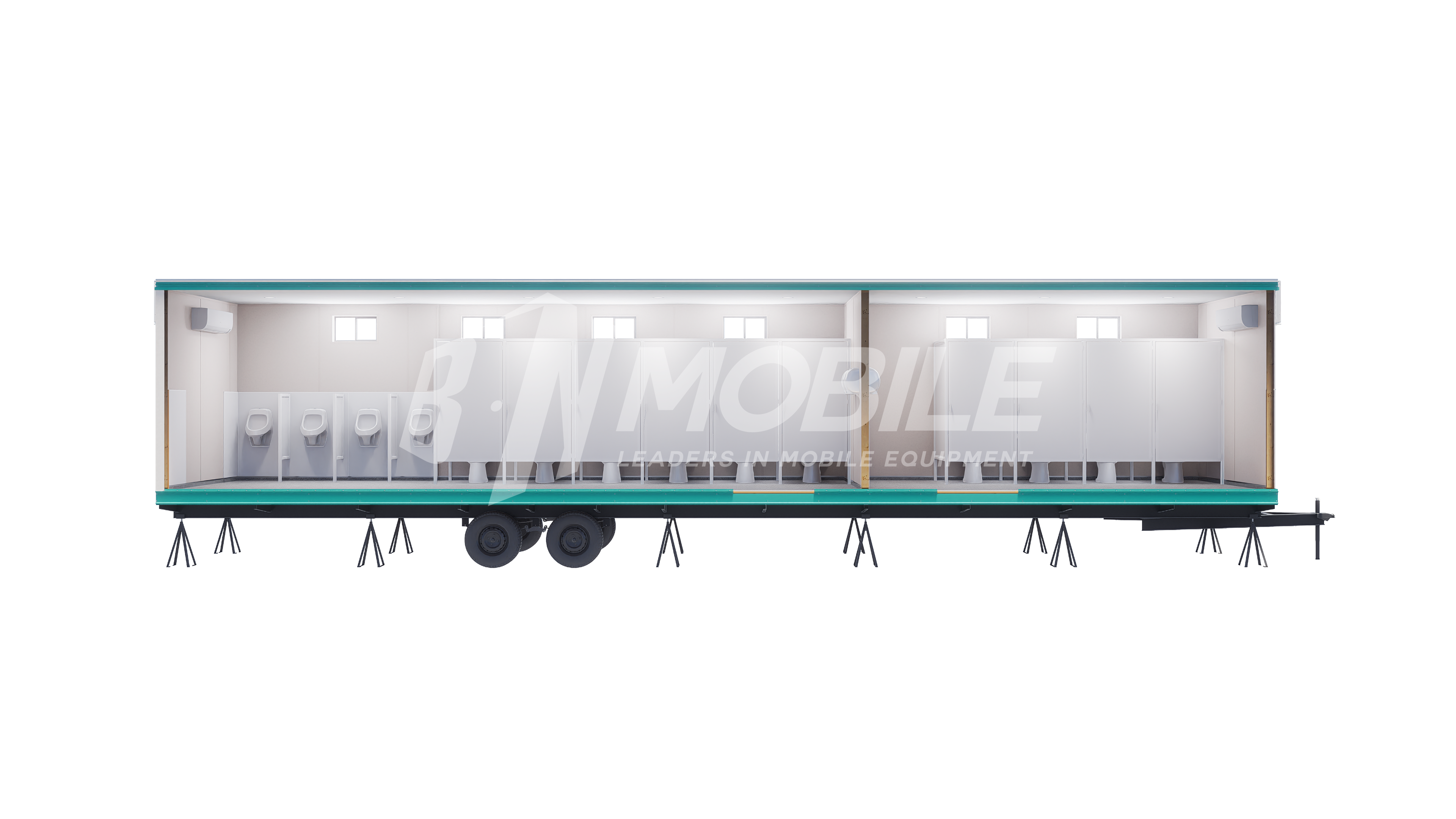 bn mobile, modular building, restroom, 10x48