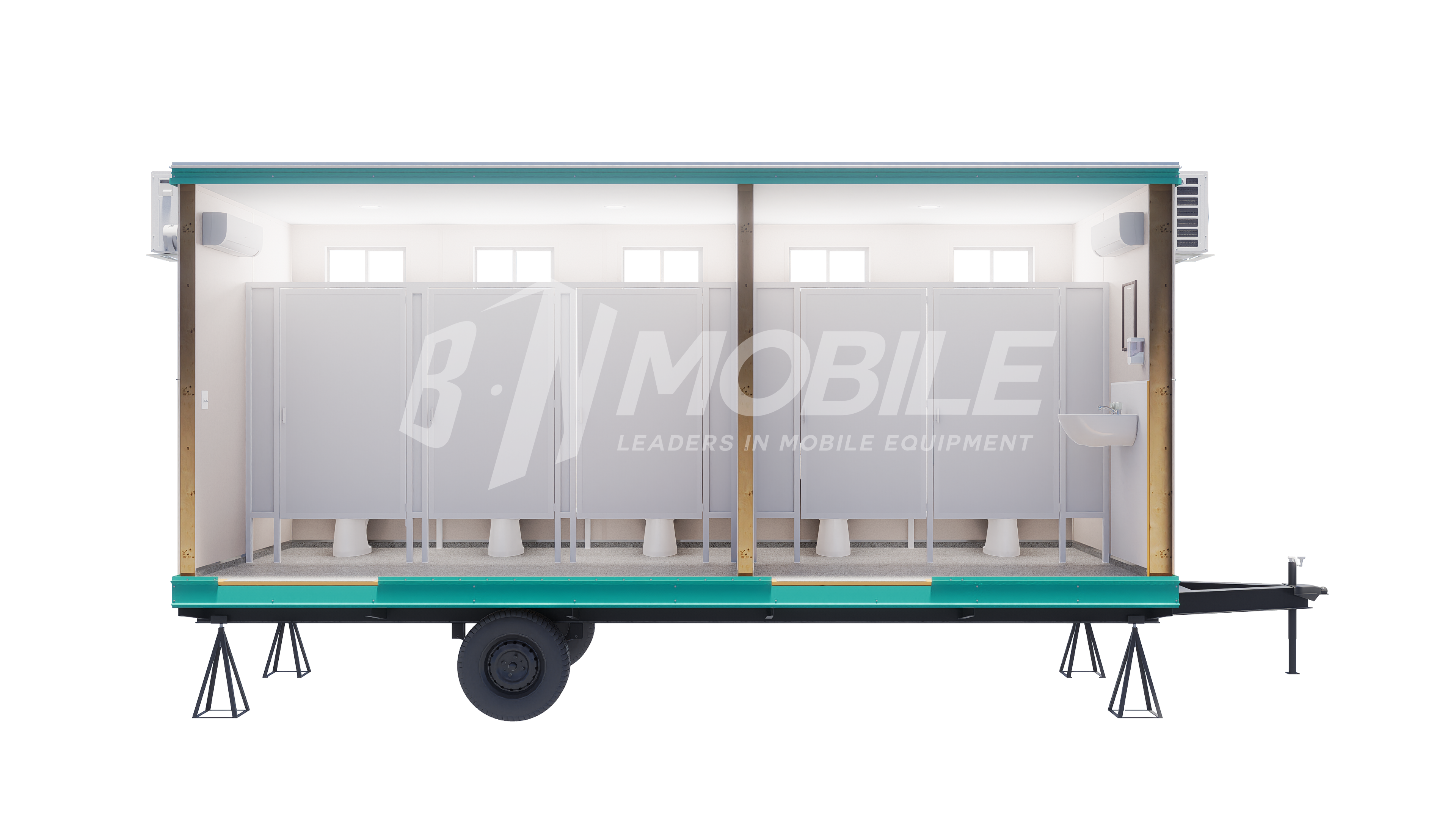 bn mobile, modular building, restroom, 8x24