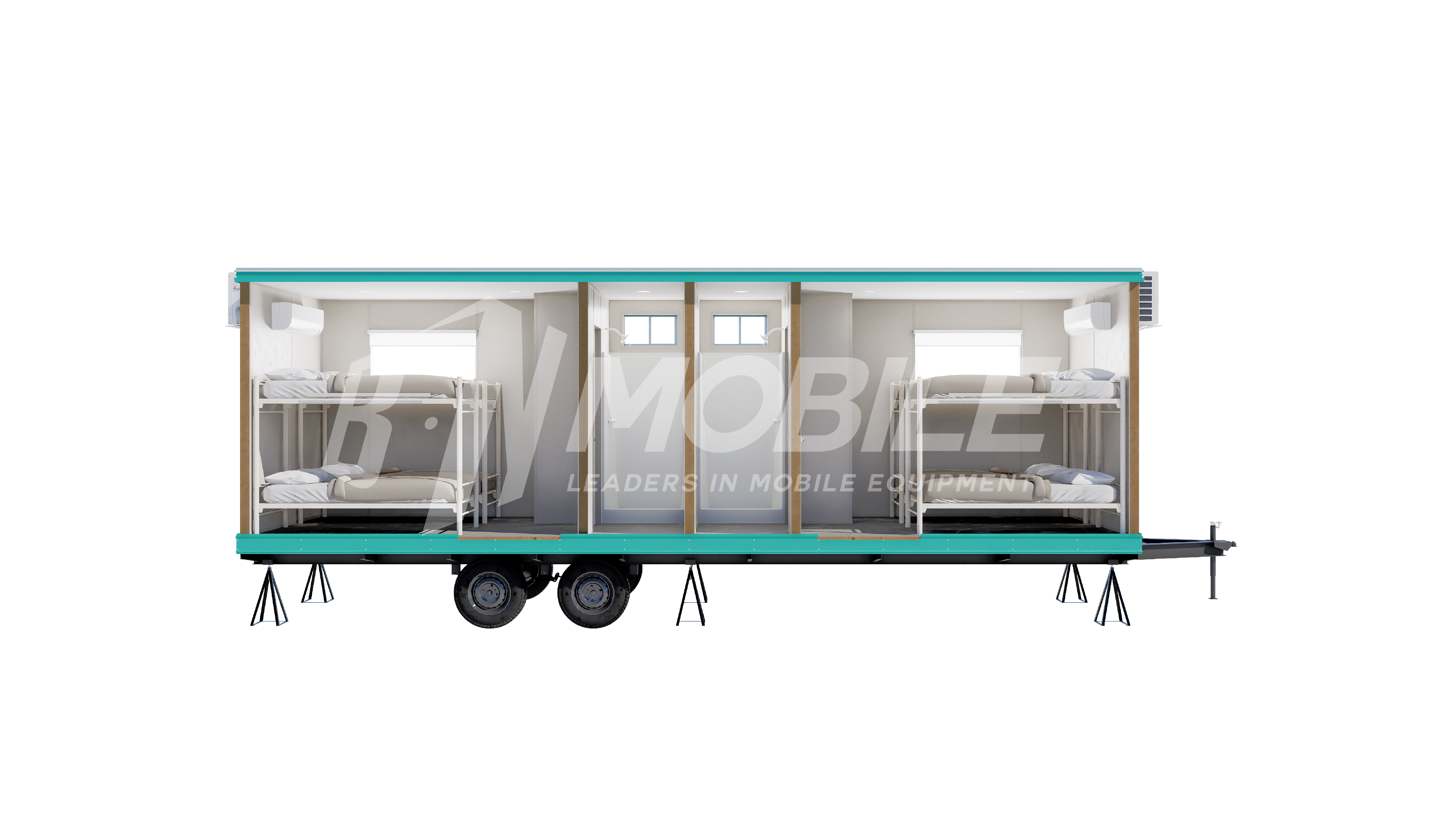 bn mobile, modular building, sleeping quarters, 8x32