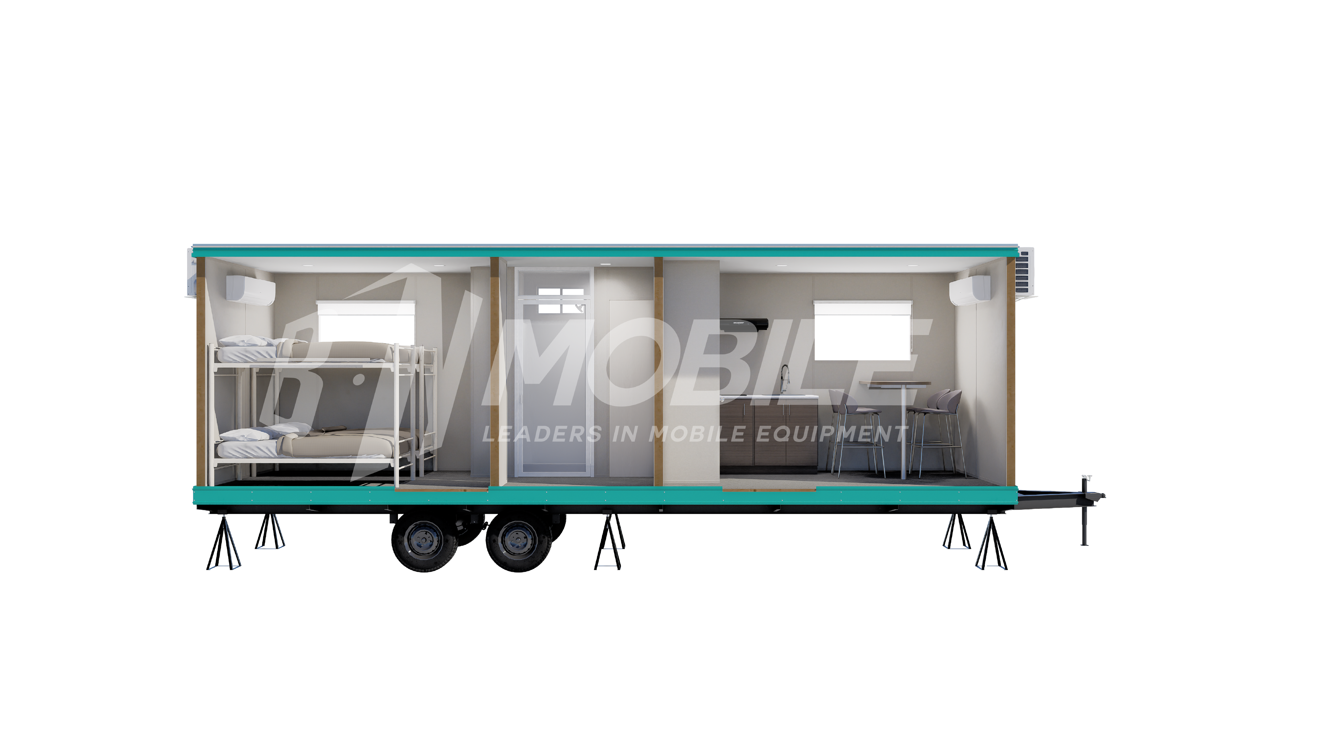 bn mobile, modular building, sleeping quarters, 8x32
