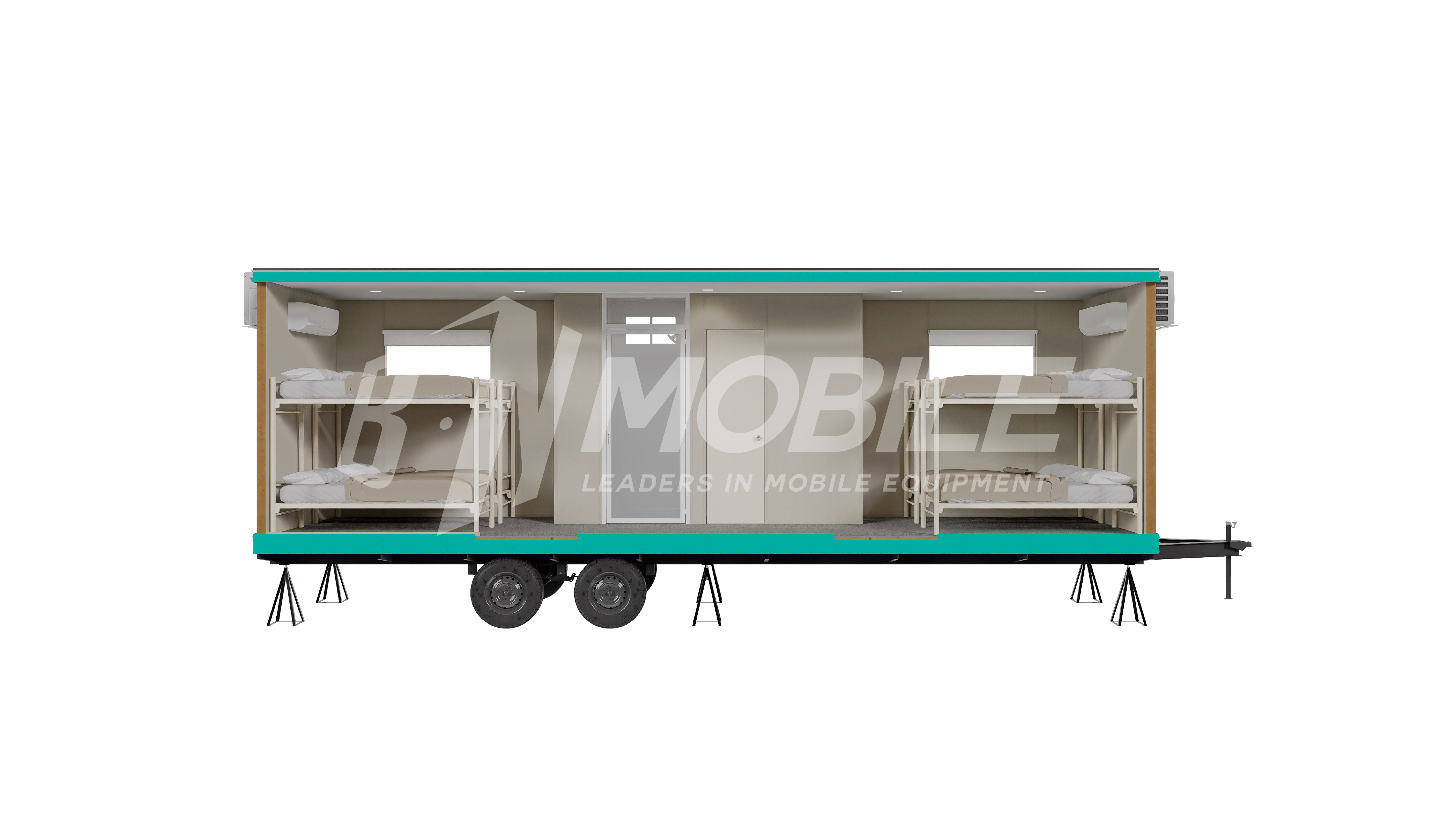 bn mobile, modular building, sleeping quarters, 8x32